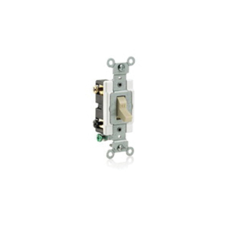 LEVITON Toggle Switch Eb Sw Std Tgl 2Po 20A120/277Vac CS220-2E